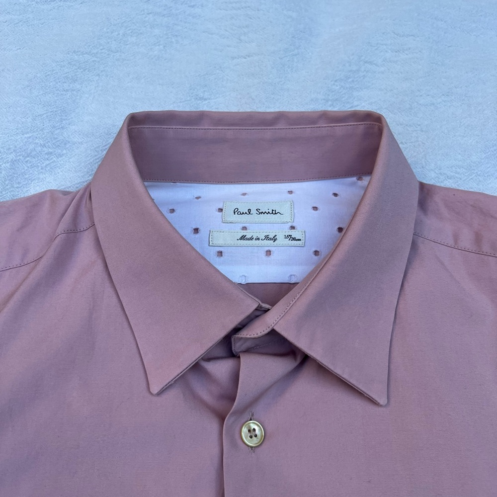 Paul Smith Pink Dress Shirt with Point Collar